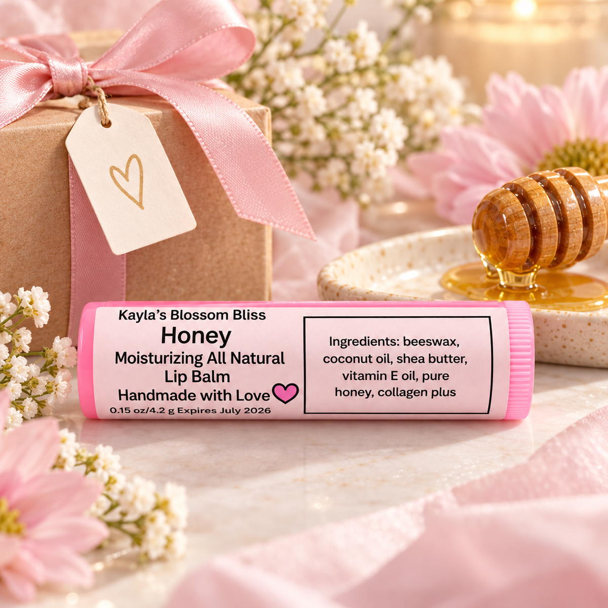 Honey Lip Balm with Pure Honey | Moisturizing Handmade Lip Balm