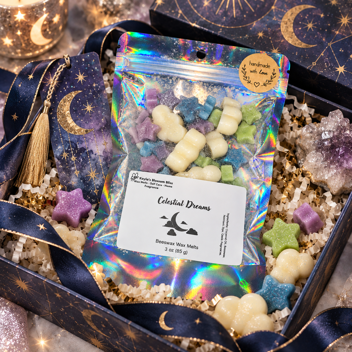 Celestial Dreams Wax Melts - Forest Fruits, Plum, Cherry, Jasmine, Vanilla & Amber