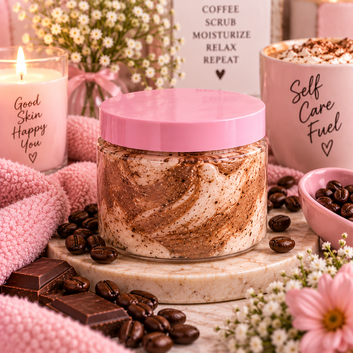 Mocha Coffee Whipped Body Butter | Handmade Moisturizing Body Cream
