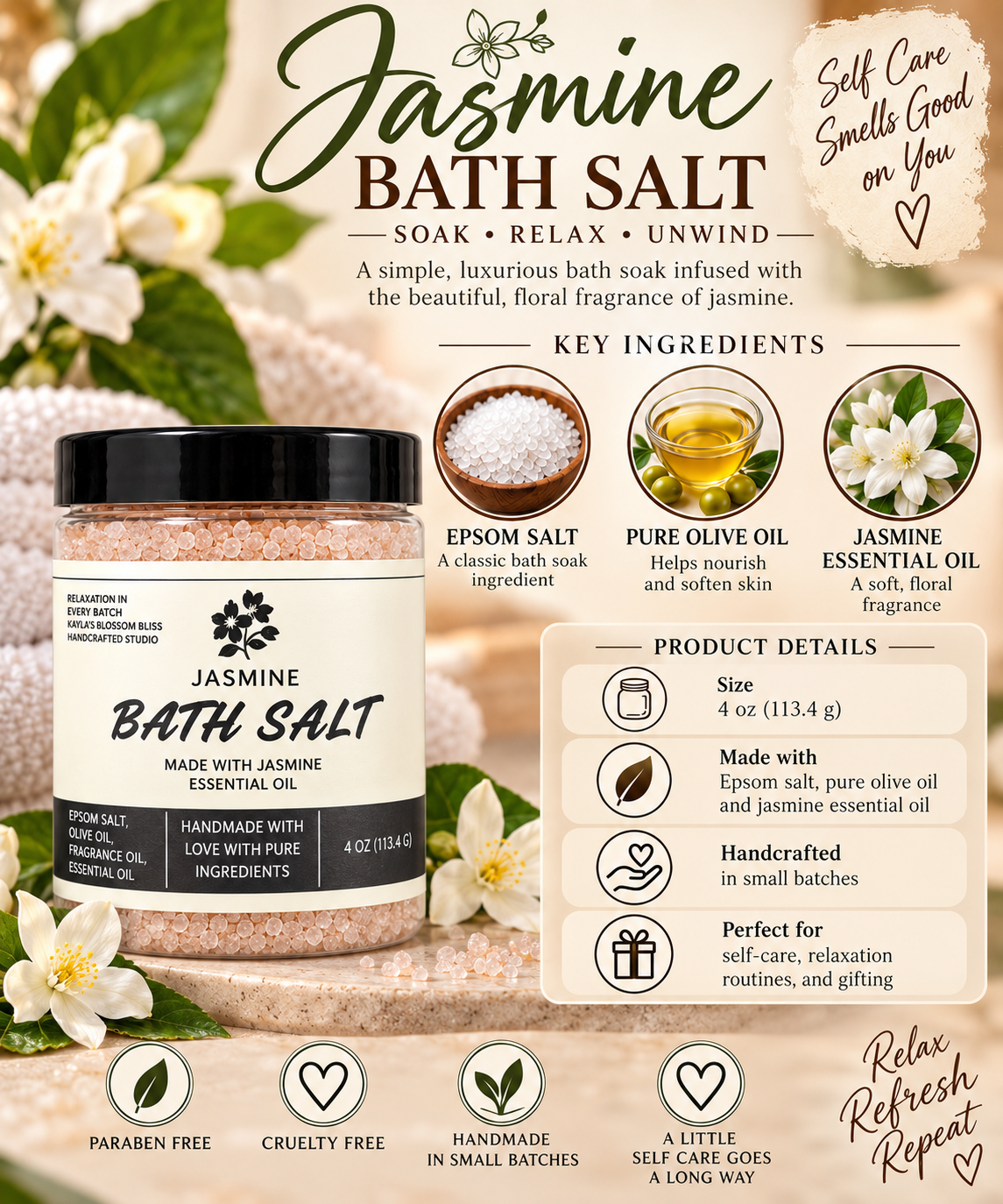 Jasmine Bath Salt