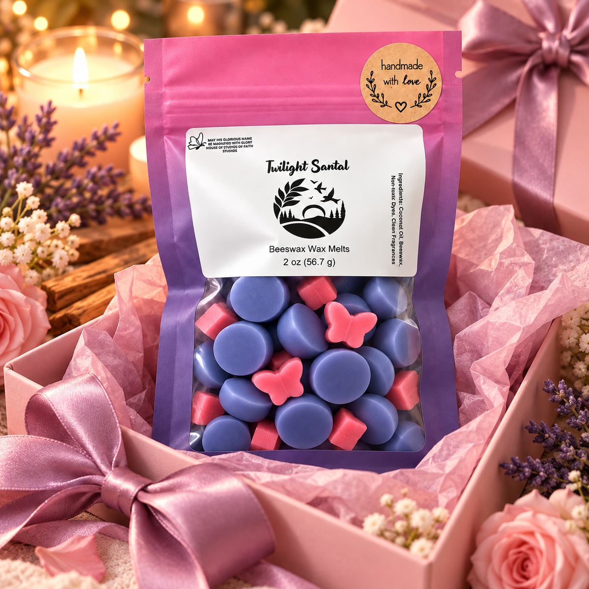 Twilight Santal Wax Melt - Amber, Sandalwood & Violet