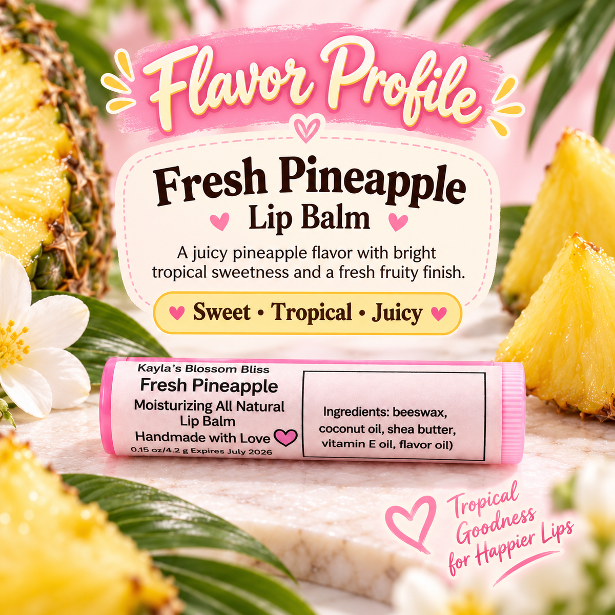 Fresh Pineapple Lip Balm