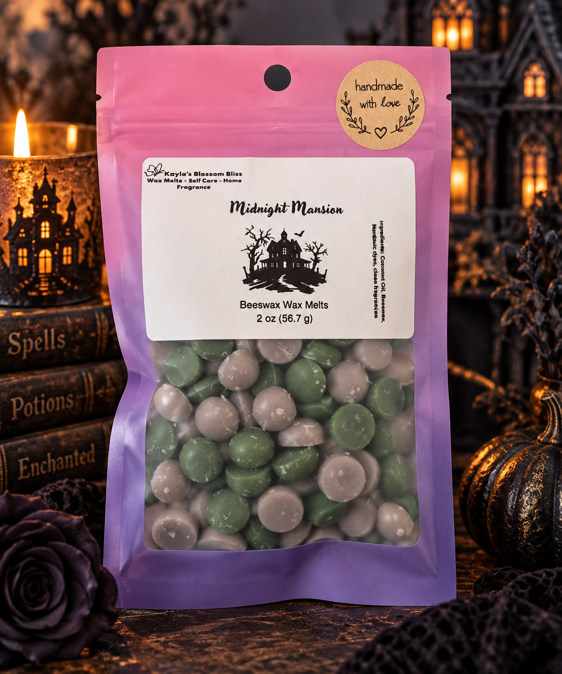 Midnight Mansion Wax Melt | Nutmeg, Fir Needles and Woods
