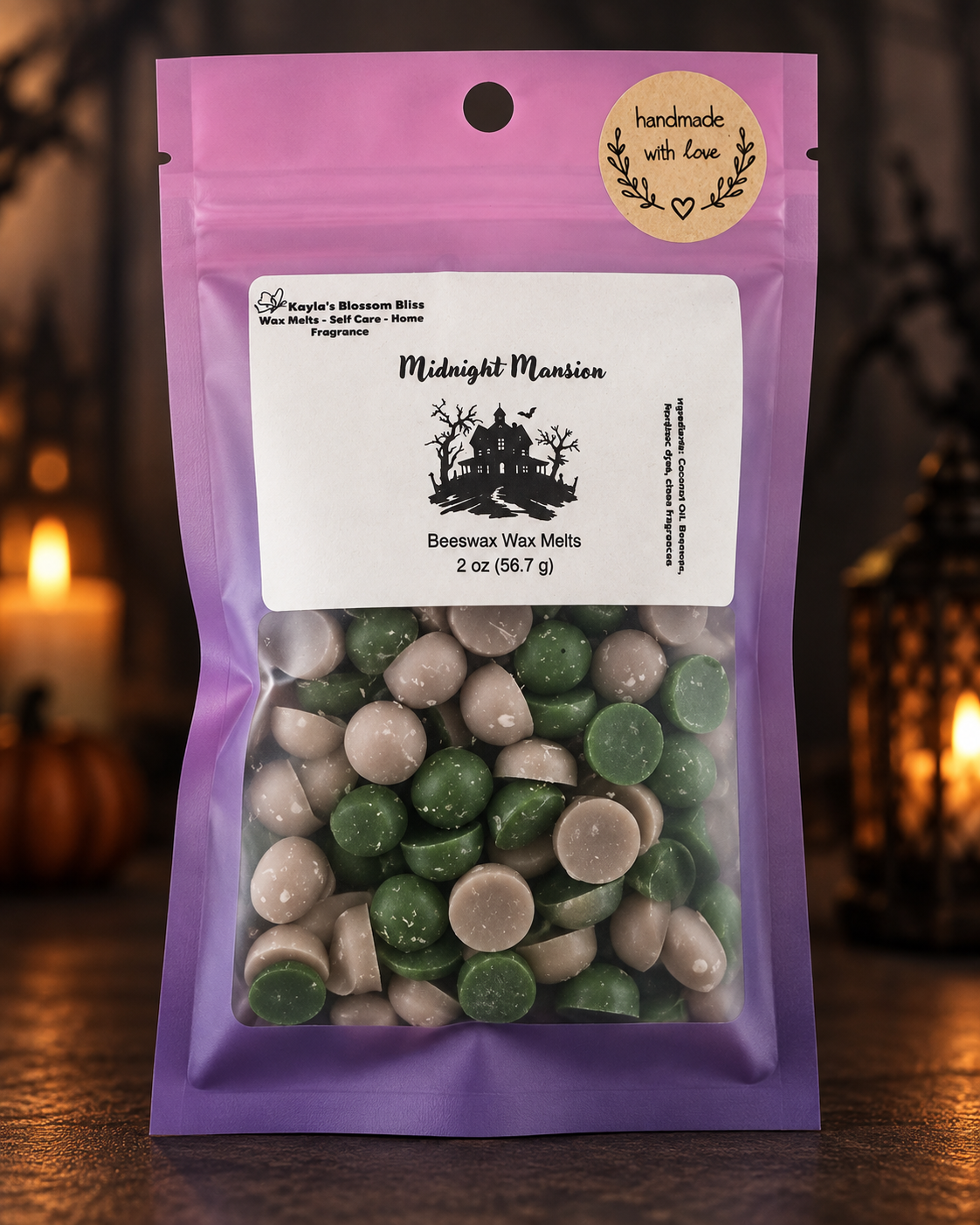 Midnight Mansion Wax Melt | Nutmeg, Fir Needles and Woods