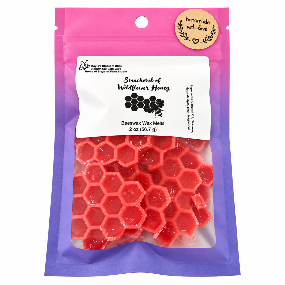 Smackerel of Wildflower Honey Wax Melts - Honey, Jasmine, Orange Blossom, Vanilla & Tonka