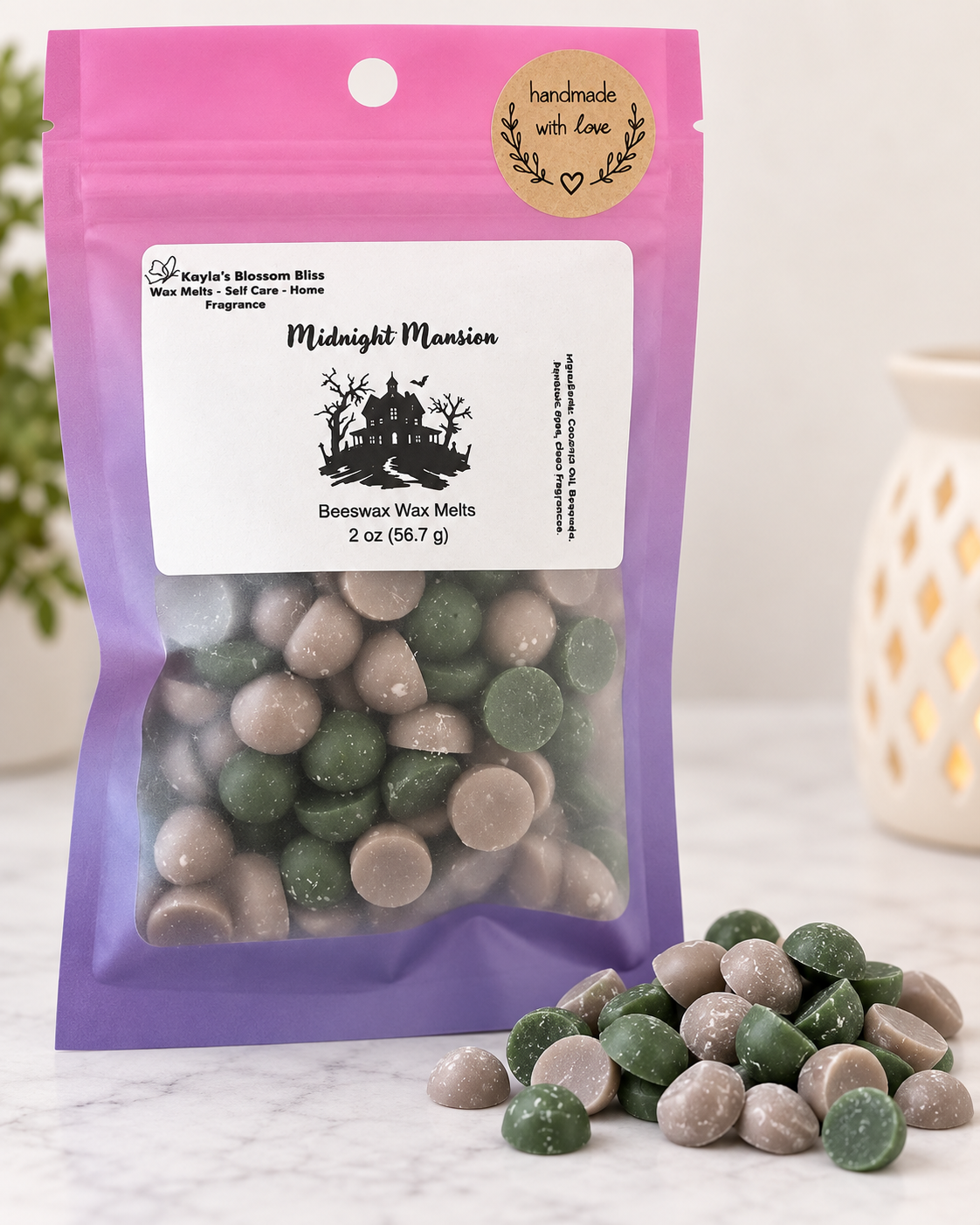 Midnight Mansion Wax Melt | Nutmeg, Fir Needles and Woods