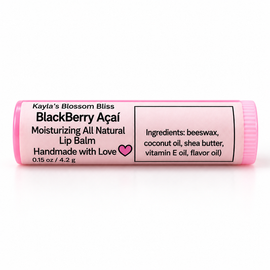 Blackberry Açaí Lip Balm | Moisturizing Handmade Lip Balm