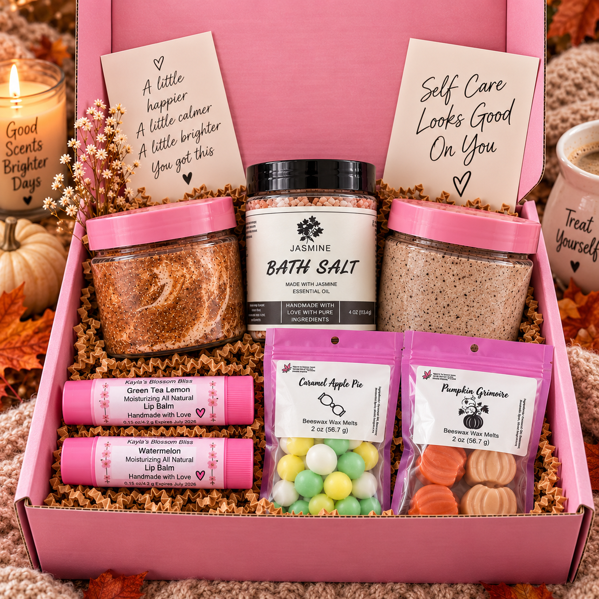 Monthly Self Care Subscription Box | Handmade Bath, Body & Wax Melts