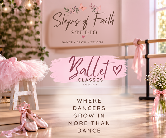 In-Person Ballet Classes for Kids Ages 3-8 | Steps of Faith Studio | Spokane, WA