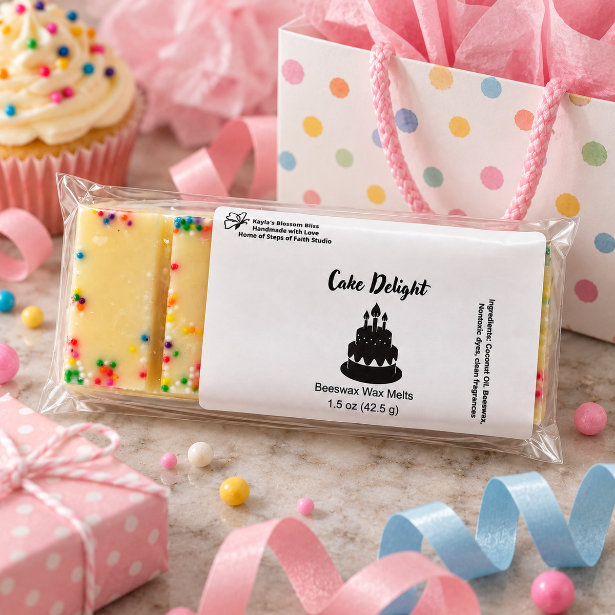 Cake Delight Wax Melts - Buttercream, Sugar, Honey, Vanilla & Bourbon