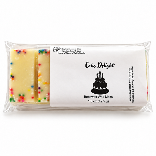 Cake Delight Wax Melts - Buttercream, Sugar, Honey, Vanilla & Bourbon