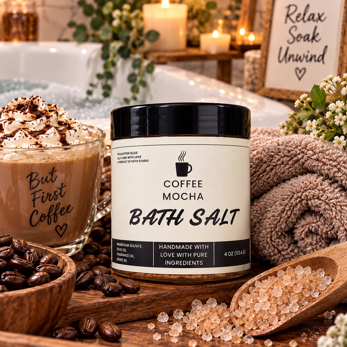 Coffee Mocha Bath Salt
