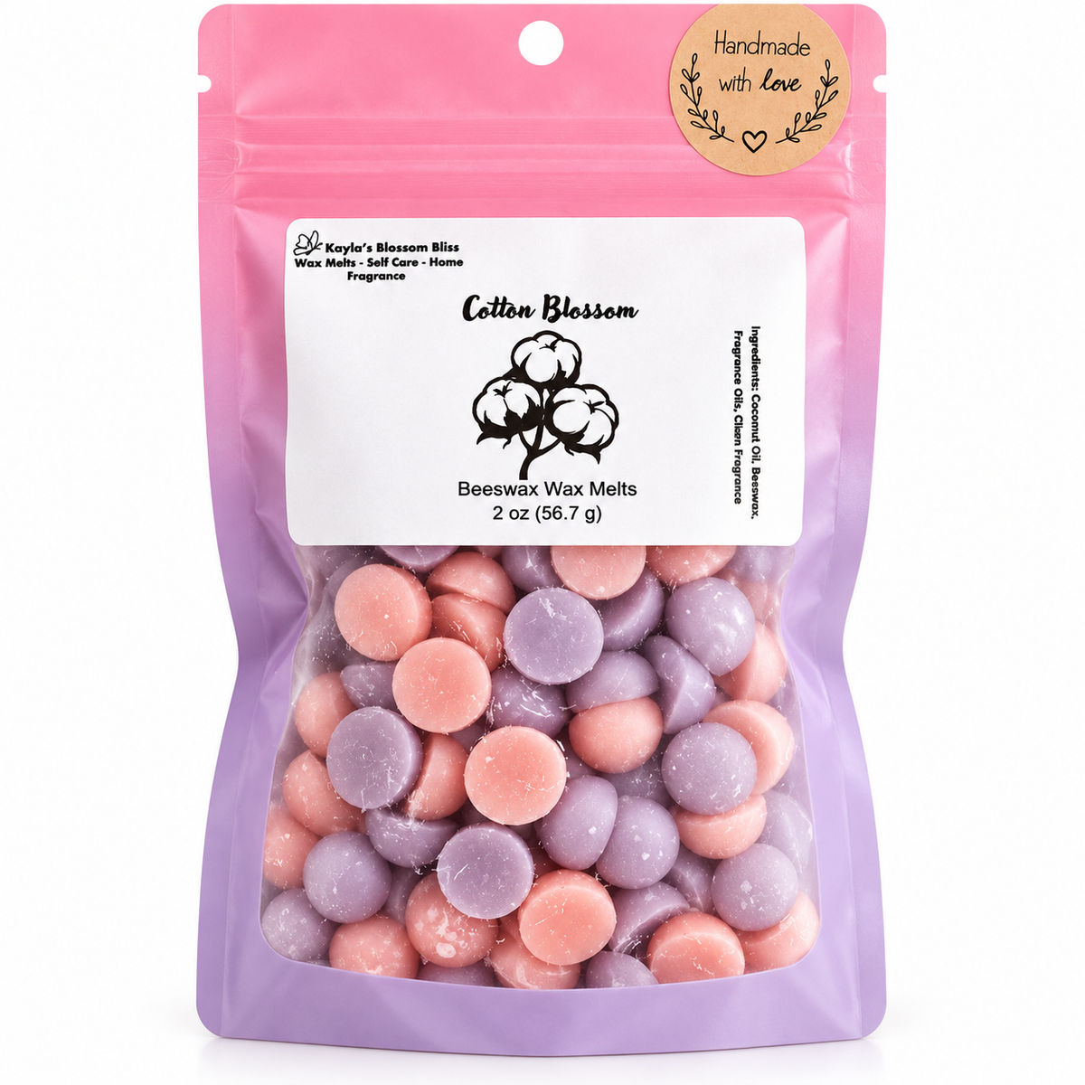 Cotton Blossom Wax Melts – Fresh Linen & Clean Cotton Fragrance