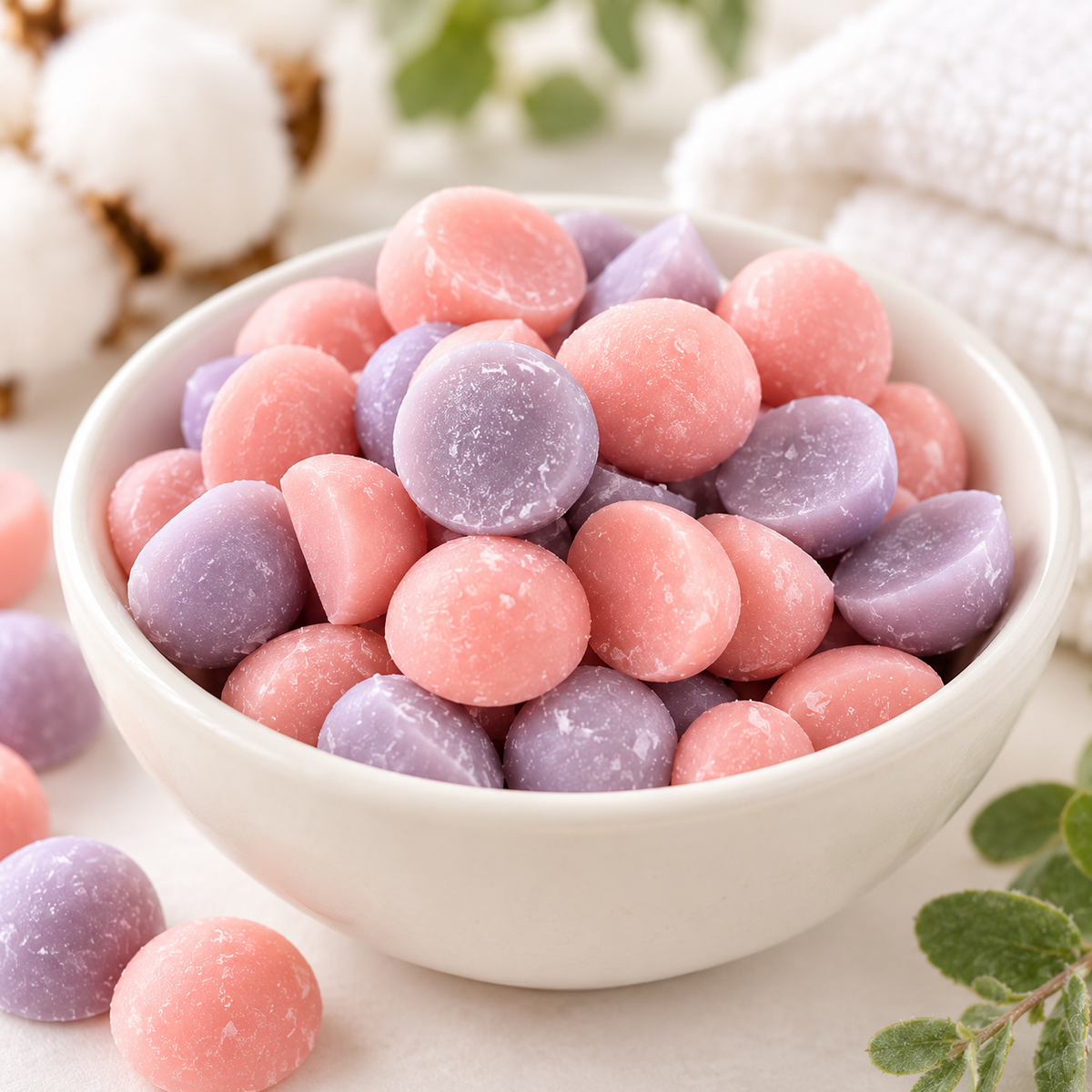 Cotton Blossom Wax Melts – Fresh Linen & Clean Cotton Fragrance