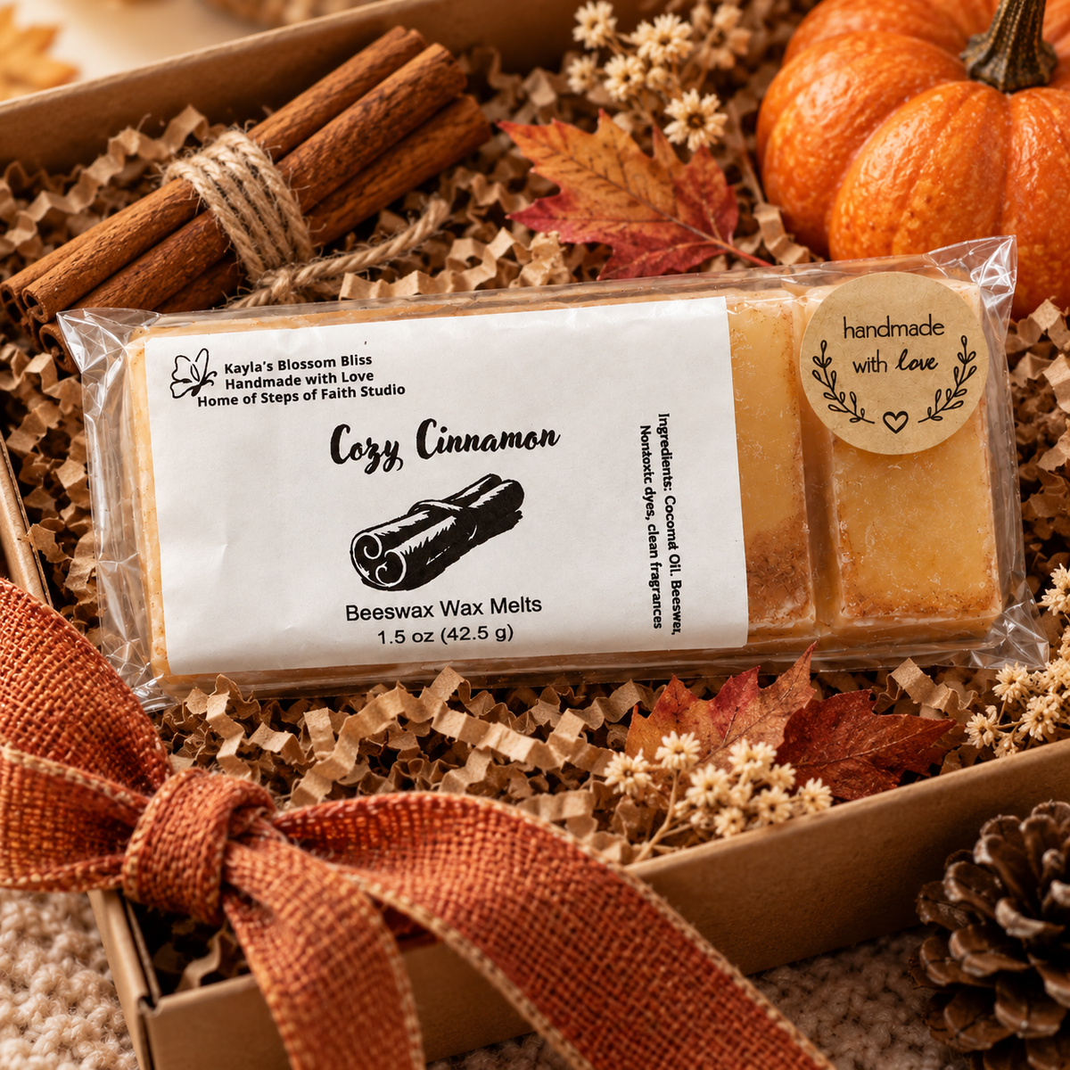 Cozy Cinnamon Wax Melts - Spiced Clove, Cinnamon Bark, Nutmeg & Woody Juniper