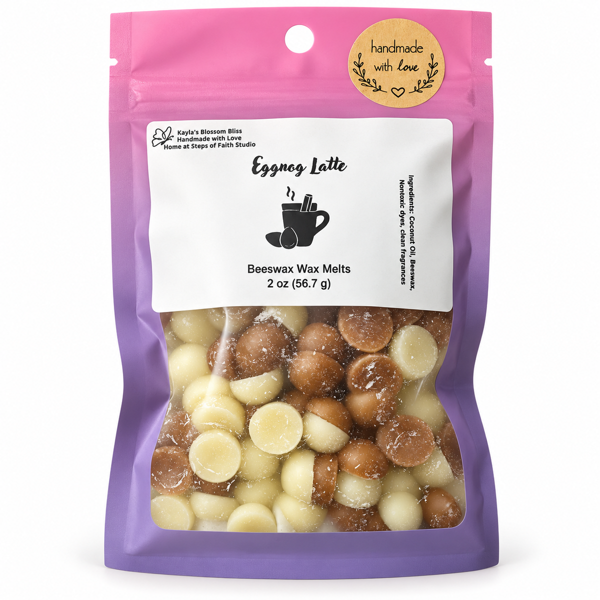 Eggnog Latte Wax Melts – Cozy Holiday Eggnog & Coffee Scent
