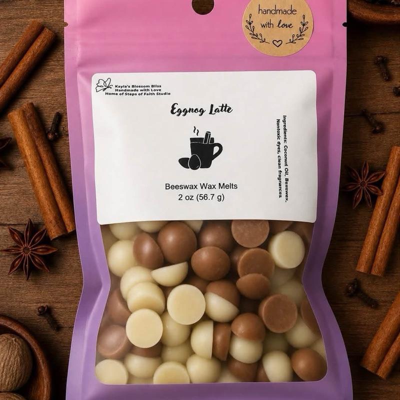 Eggnog Latte Wax Melts – Cozy Holiday Eggnog & Coffee Scent