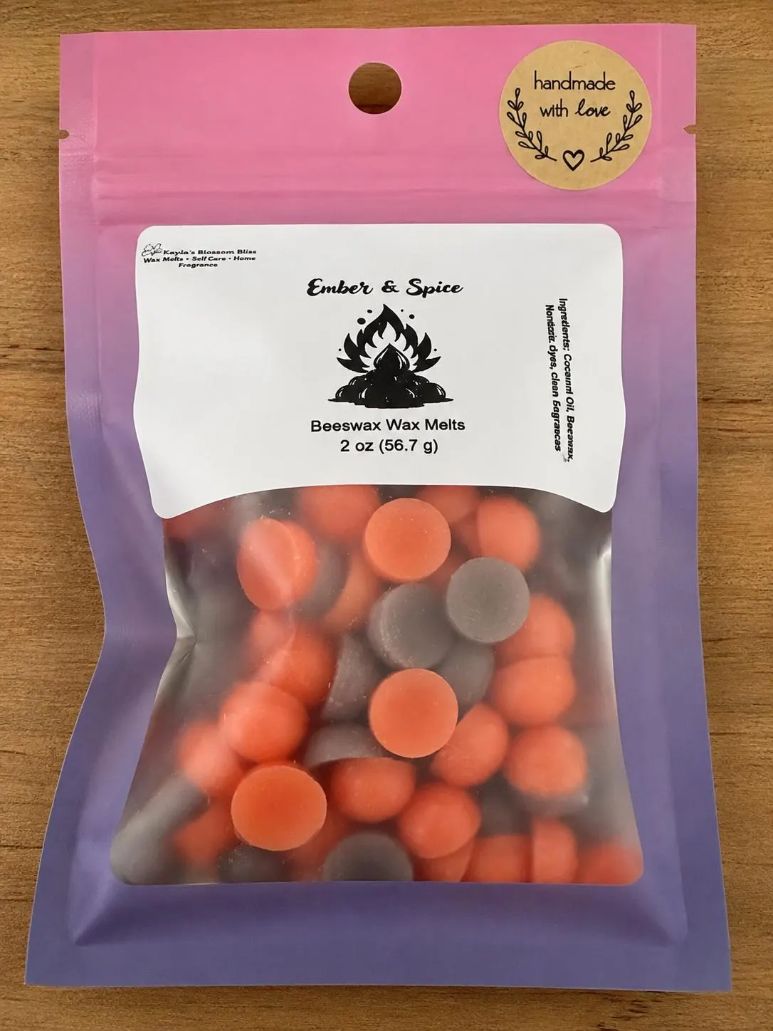 Ember & Spice Wax Melts - Patchouli, Cinnamon and Amber Scent