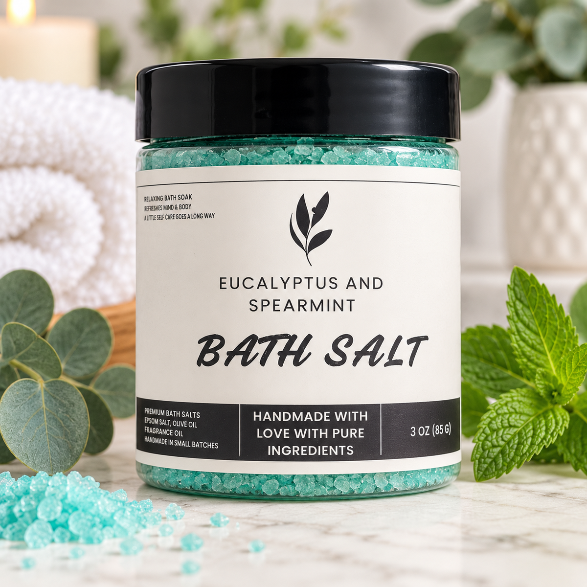 Eucalyptus and Spearmint Bath Salt