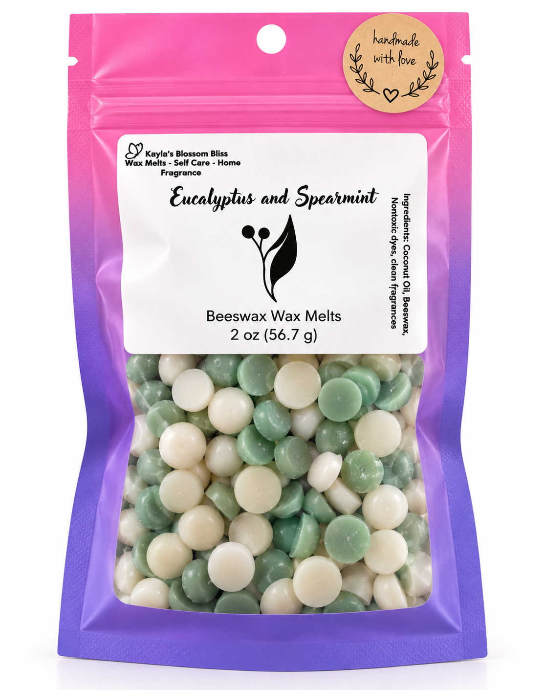 Eucalyptus and Spearmint Wax Melts - Mint, Eucalyptus & Musk