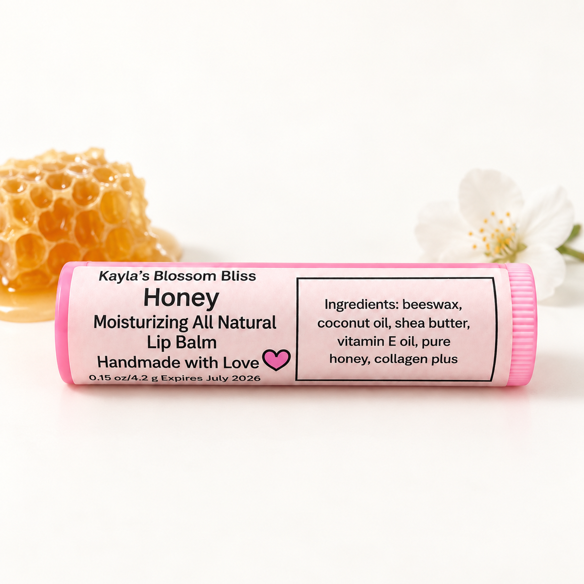 Honey Lip Balm with Pure Honey | Moisturizing Handmade Lip Balm