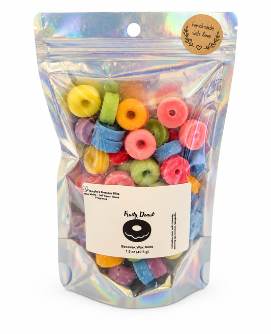Fruity Donut Wax Melts - Lemon, Lime, Grapefruit, Lavender, Orange, Vanilla & Sandalwood