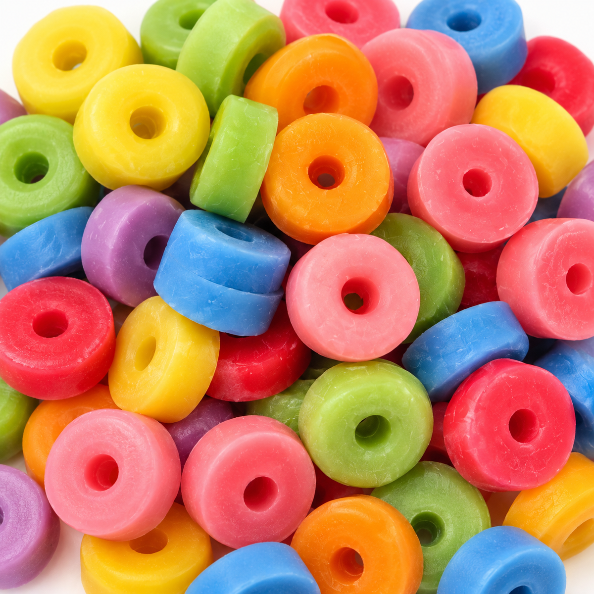 Fruity Donut Wax Melts - Lemon, Lime, Grapefruit, Lavender, Orange, Vanilla & Sandalwood