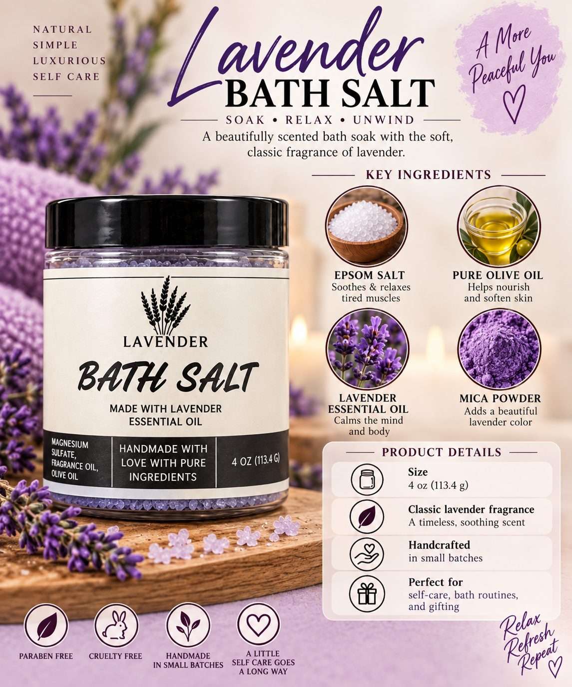 Lavender Bath Salt