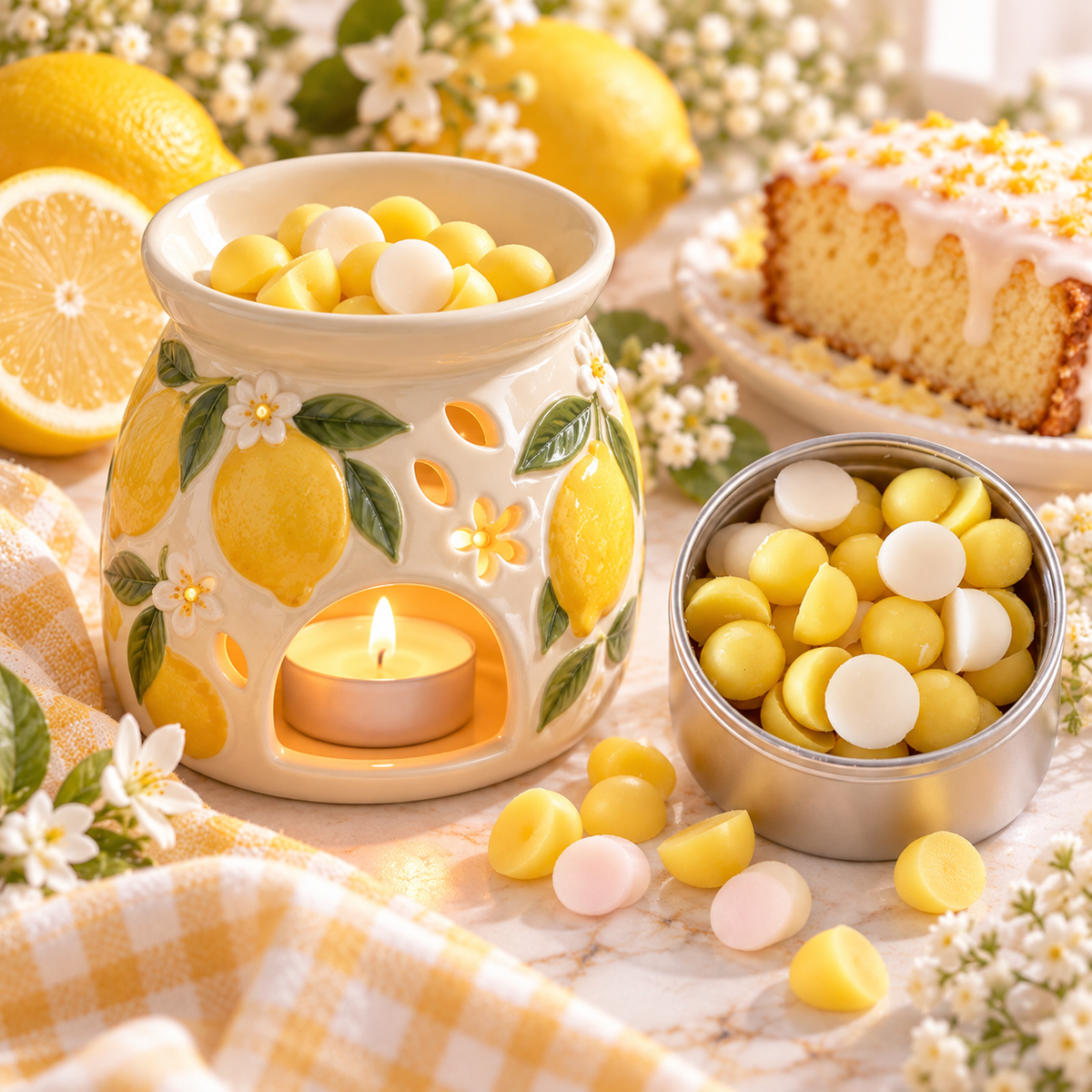 Lemon Bakery Wax Melts - Lemon Cake, Buttermilk, Vanilla & Toasted Nut