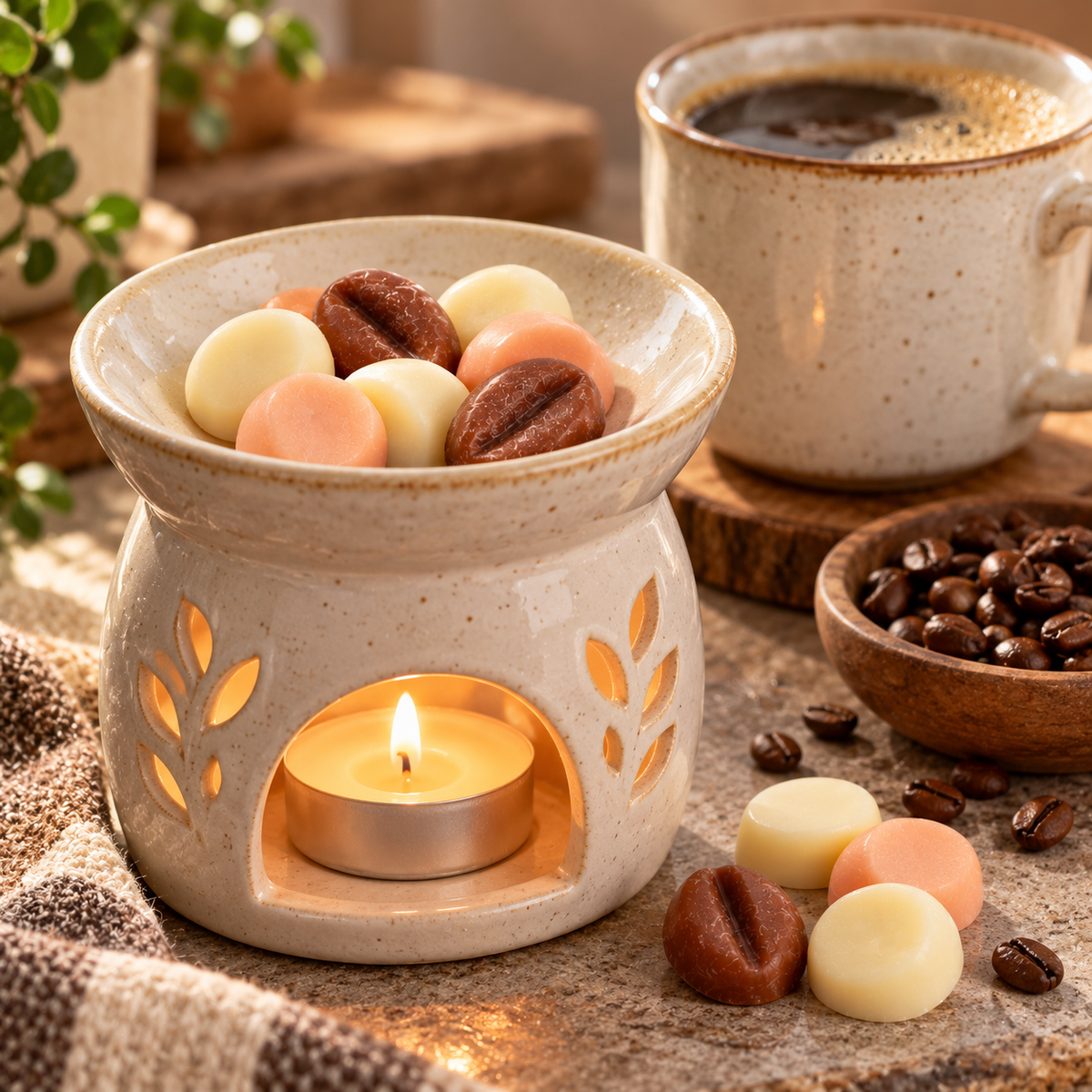 Mocha Madness Wax Melts - Dark Roast Espresso, Toasted Hazelnut, Dark Chocolate & Smoked Vanilla