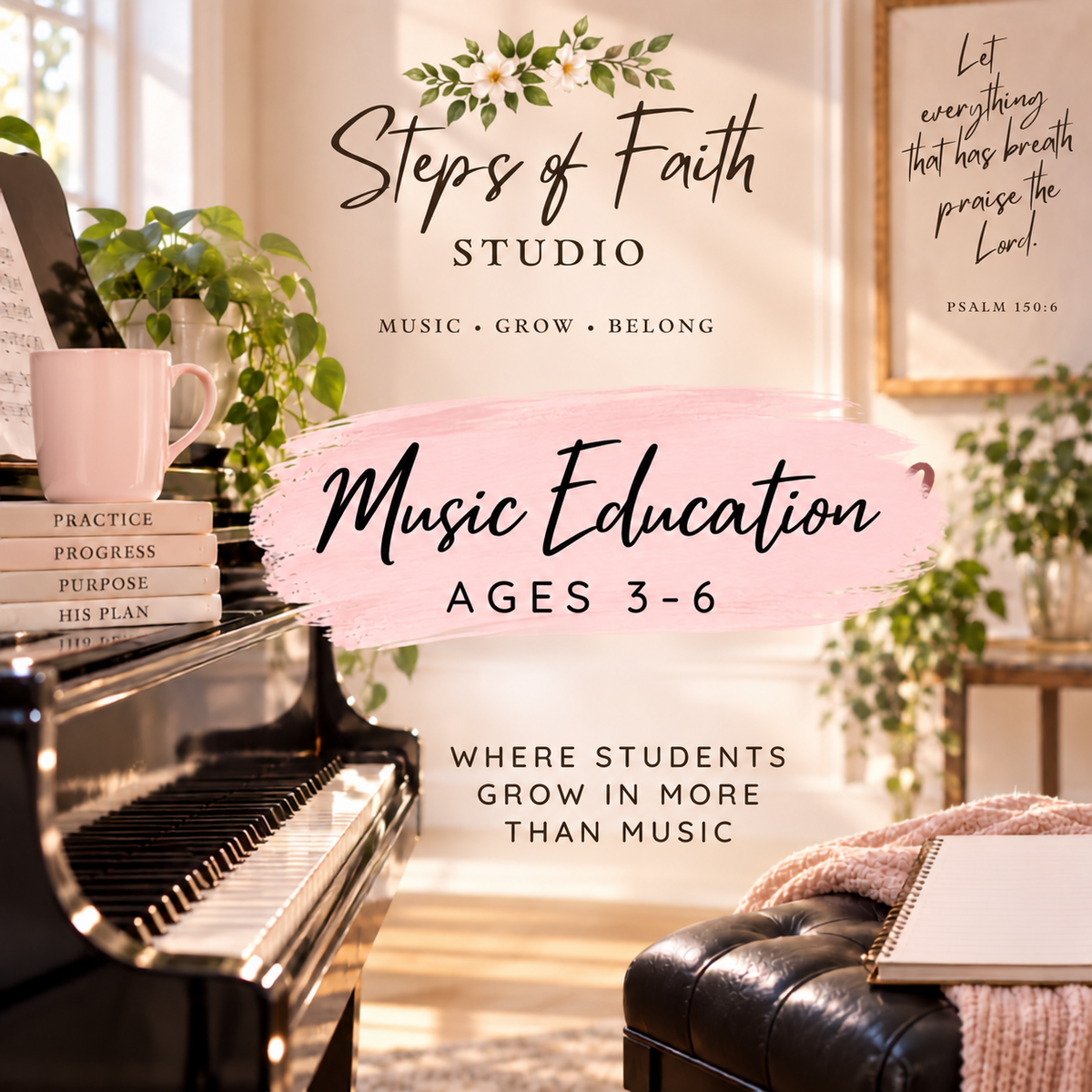 In-Person Music Education for Kids | Ages 3-6 | Steps of Faith Studio | Spokane, WA