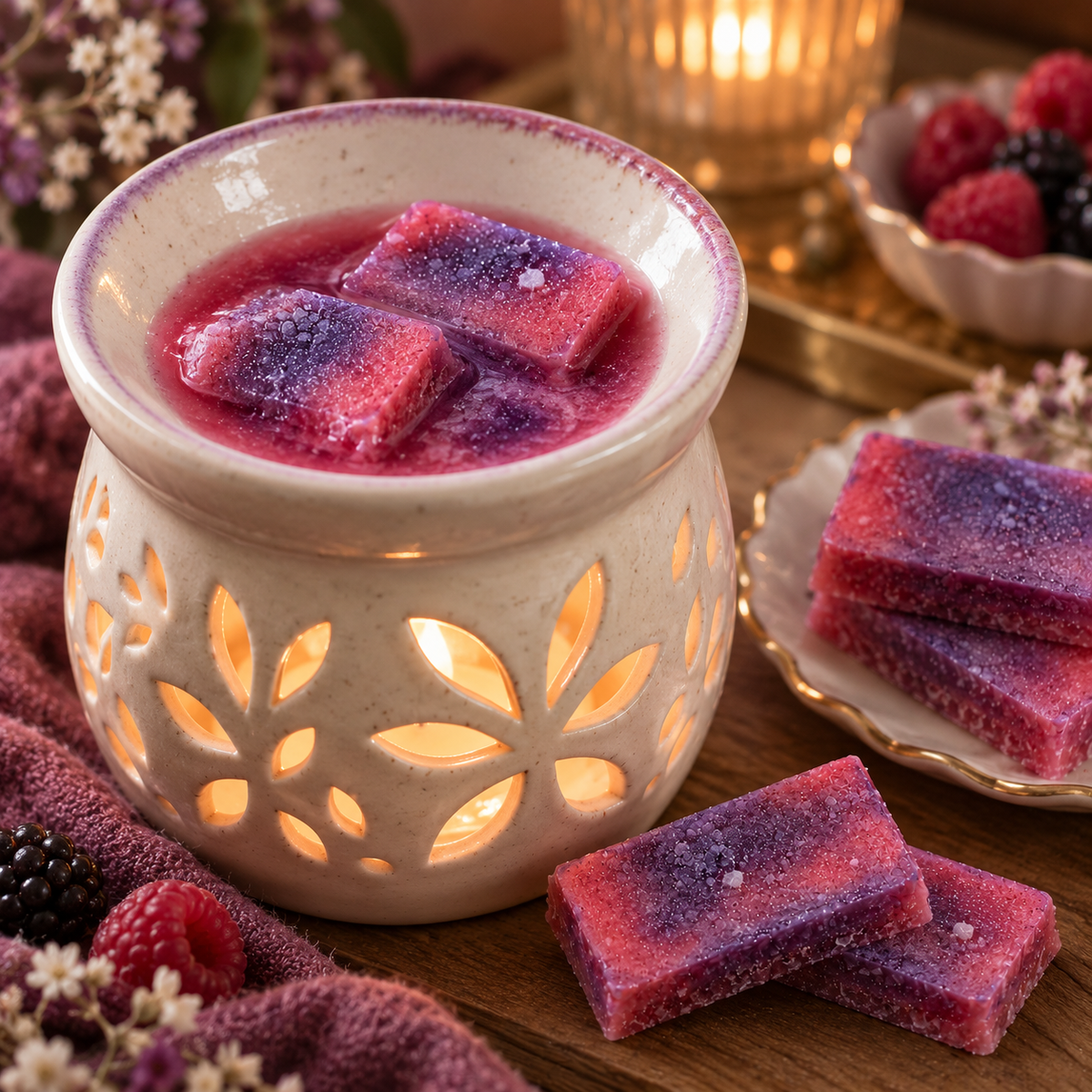 Plum Berry Princess Wax Melts - Ripe Strawberry, Jasmine & Dark Plum