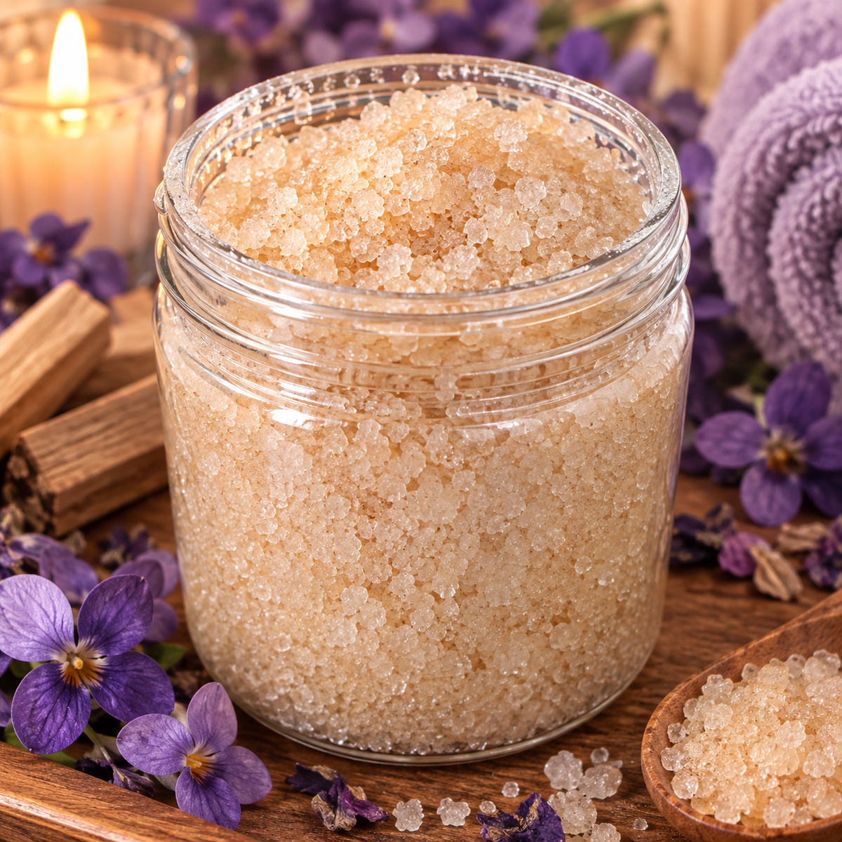 Sandalwood and Violet Bath Salt
