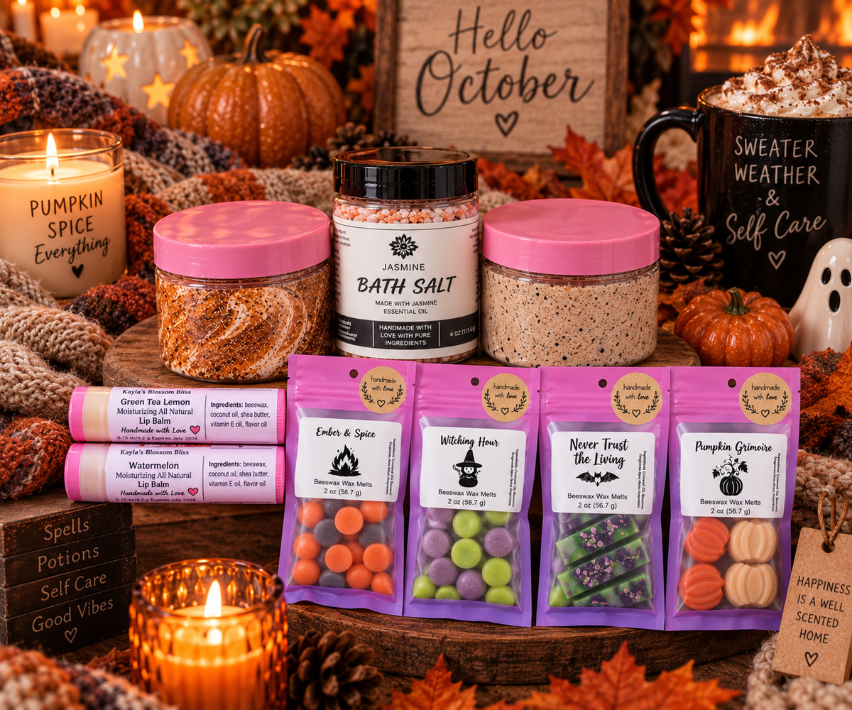 Monthly Self Care Subscription Box | Handmade Bath, Body & Wax Melts