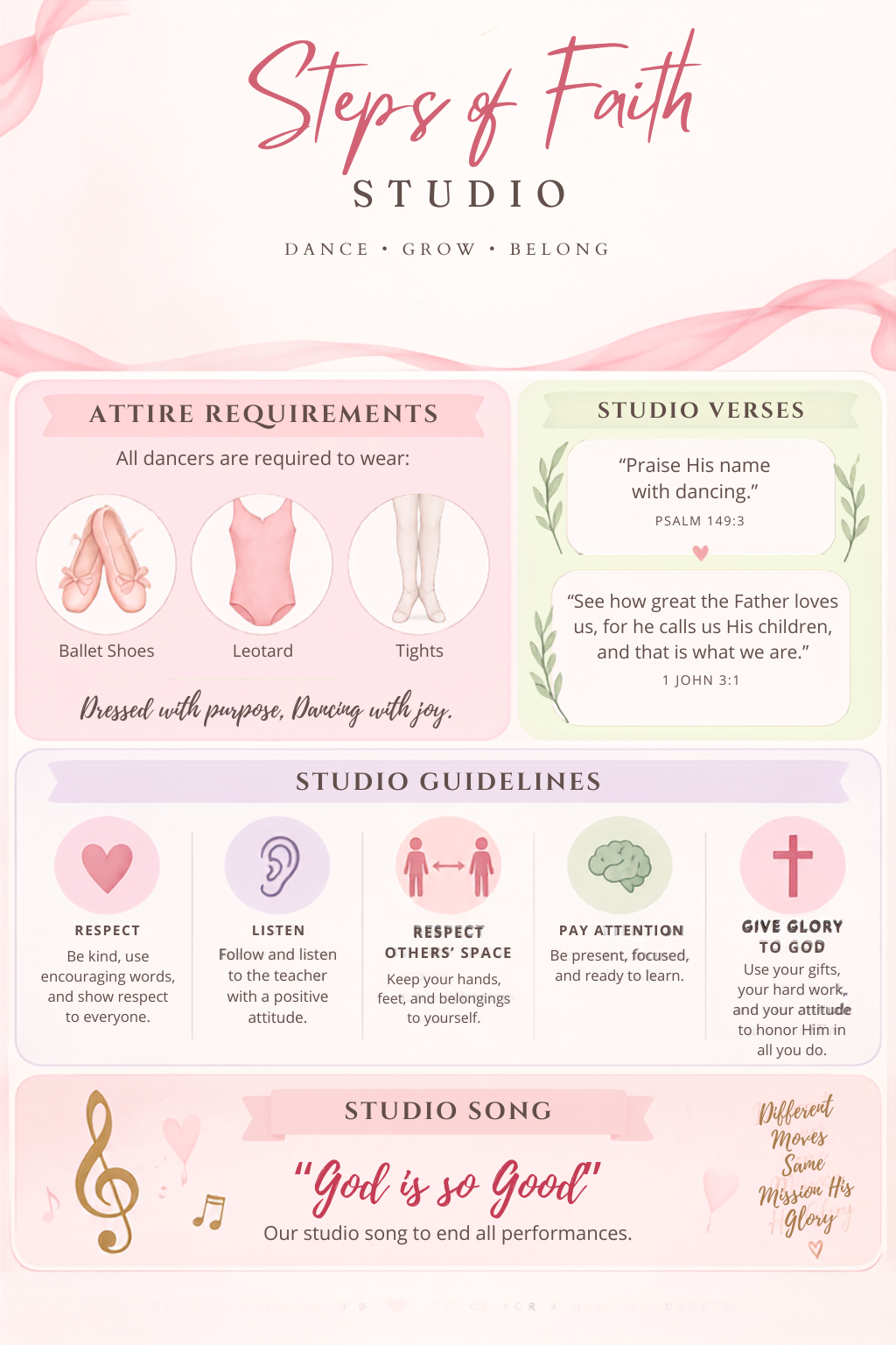 In-Person Ballet Classes for Kids Ages 3-8 | Steps of Faith Studio | Spokane, WA