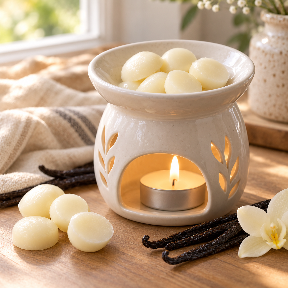 Vanilla Bliss Wax Melts - Creamy Vanilla, Toasted Sugar, Warm Butter & White Musk Home Fragrance
