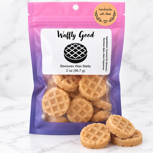 Waffly Good Wax Melts - Ripe Berries, Waffle Cone, Cinnamon & Vanilla Cream - 2 oz
