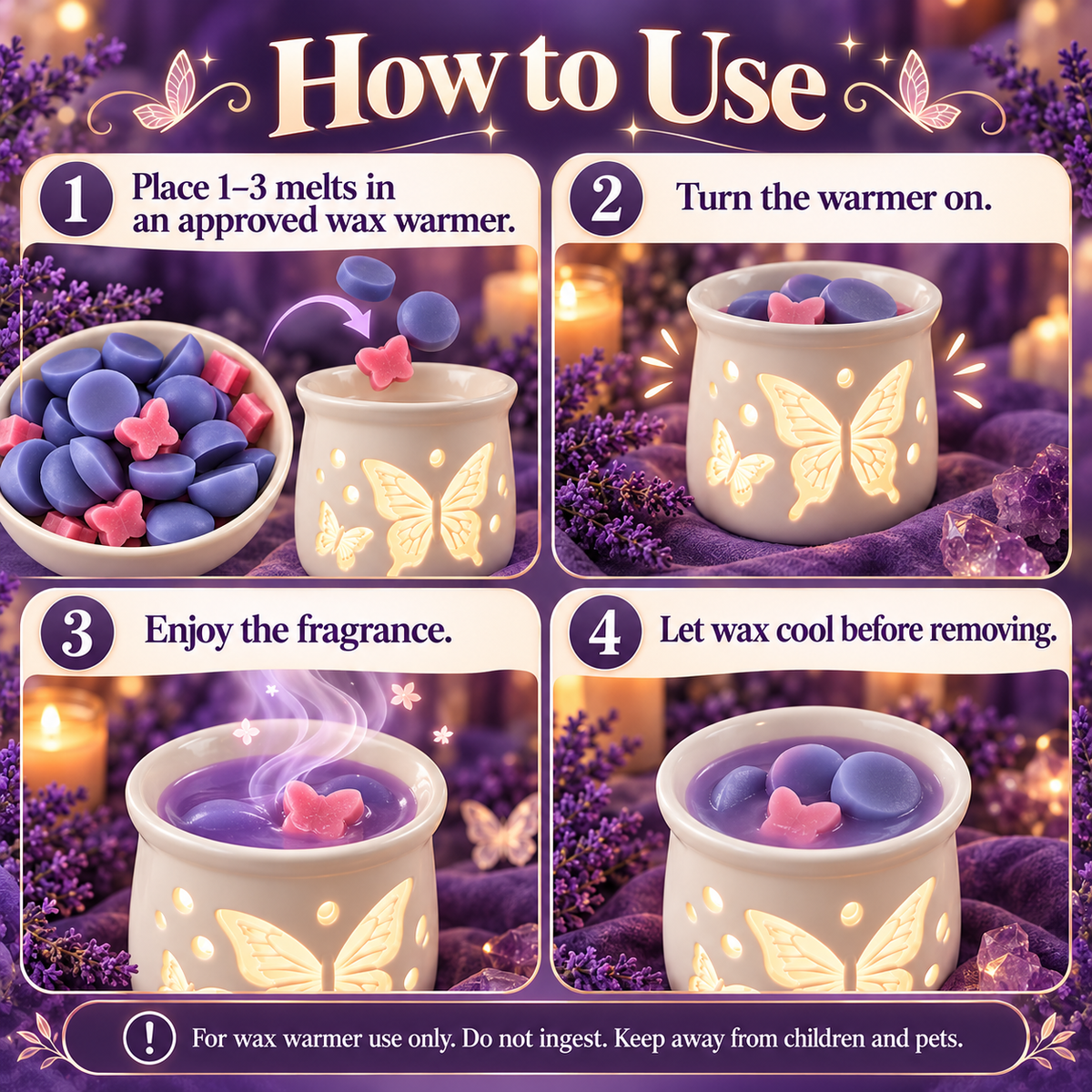 Twilight Santal Wax Melt - Amber, Sandalwood & Violet