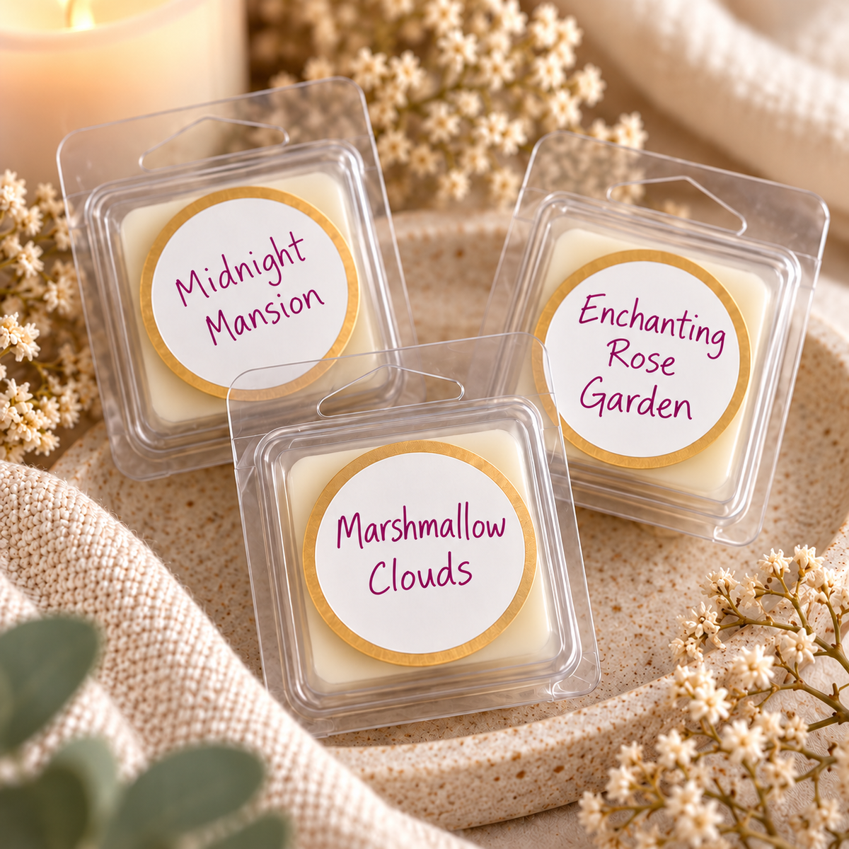 Wax Melt Sample Clamshells – 5 for $5 | Assorted Fragrances