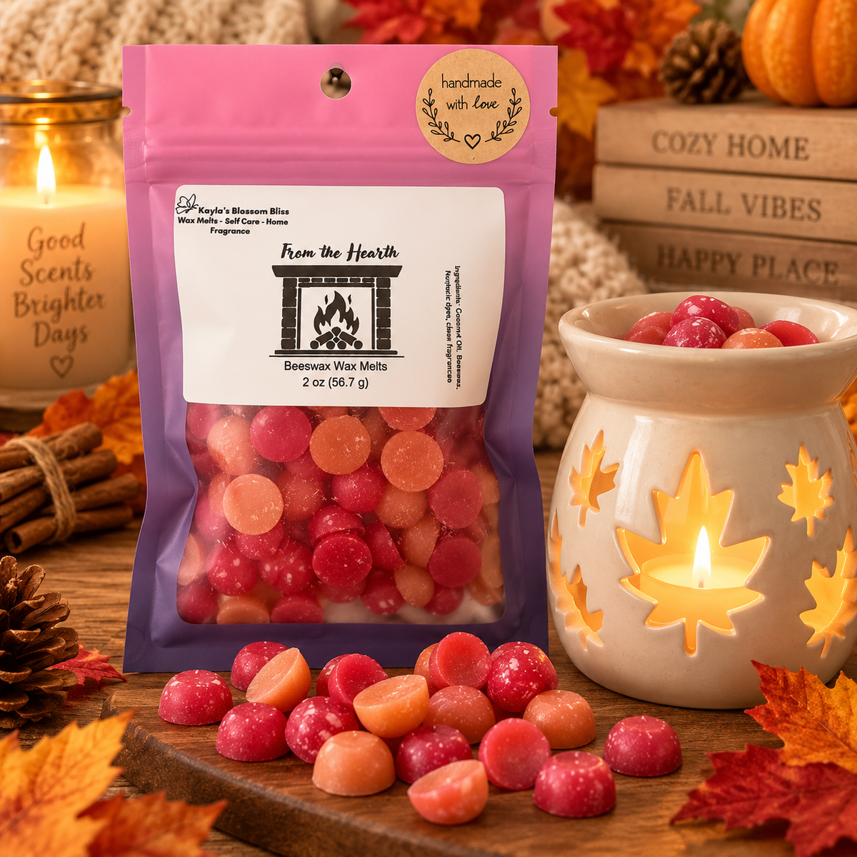 From the Hearth Wax Melt | Vanilla, Cinnamon, Woods & Warm Musk