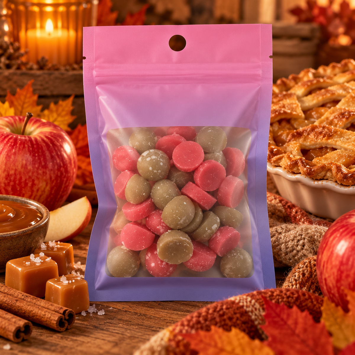 Caramel Apple Pie Wax Melts – 2 oz Fall Bakery Fragrance