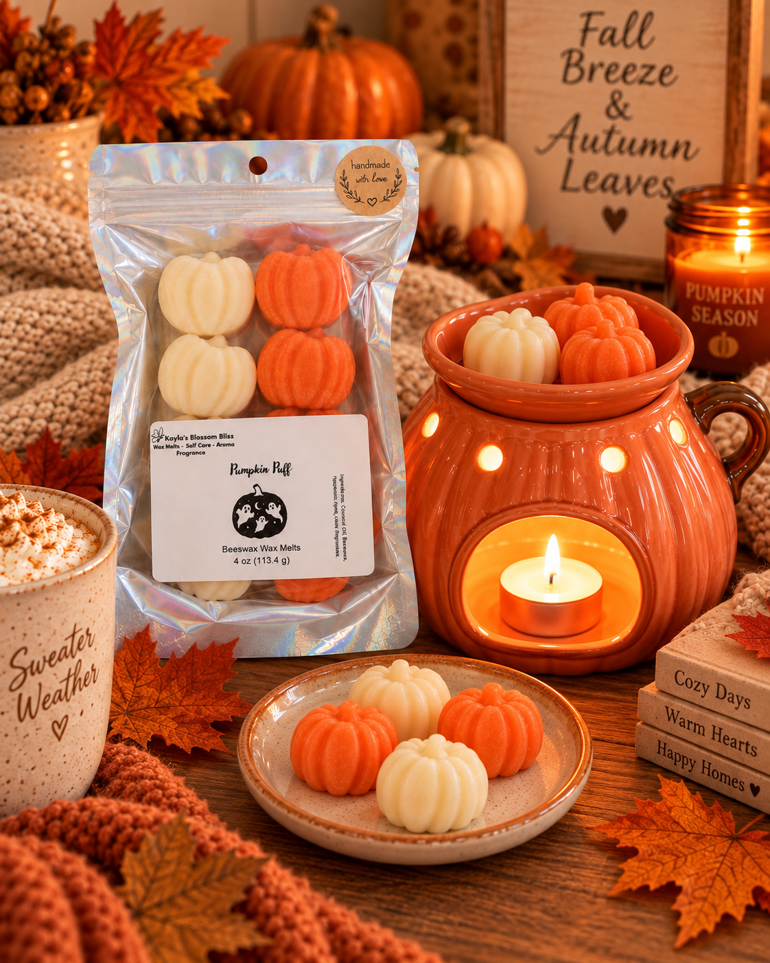 Pumpkin Puff Wax Melts | Vanilla Pumpkin Marshmallow